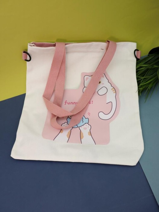 Сумка шоппер &quot;Funny life&quot;, white 