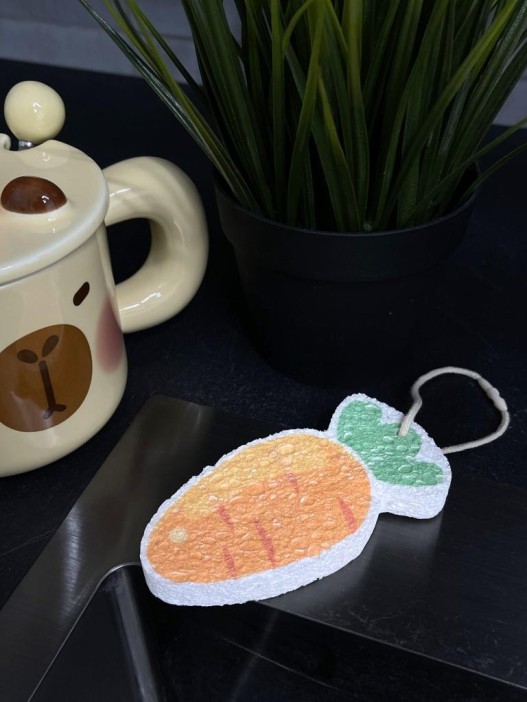 ЭКО губка для посуды &quot;Carrot&quot; 