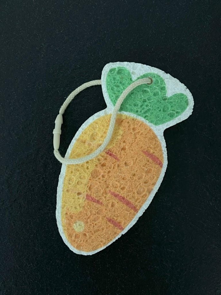ЭКО губка для посуды "Carrot"