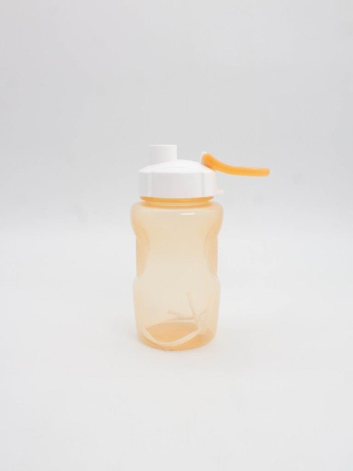 Бутылка "Fitness" с трубочкой, yellow (350 ml)