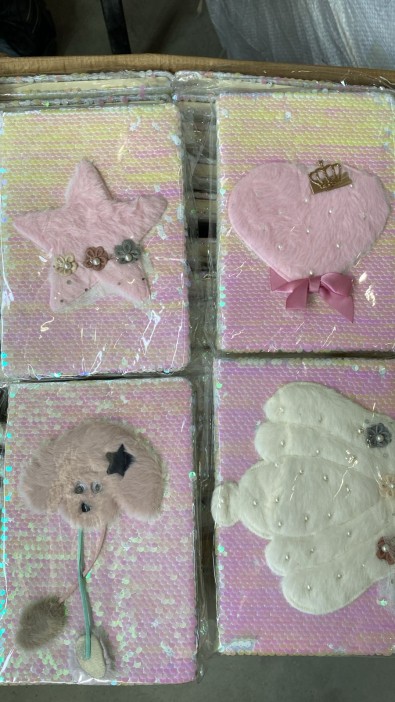 Блокнот плюшевый «Rainbow scales», mix, 21,5х14,5 см, плотность 80 гр. 