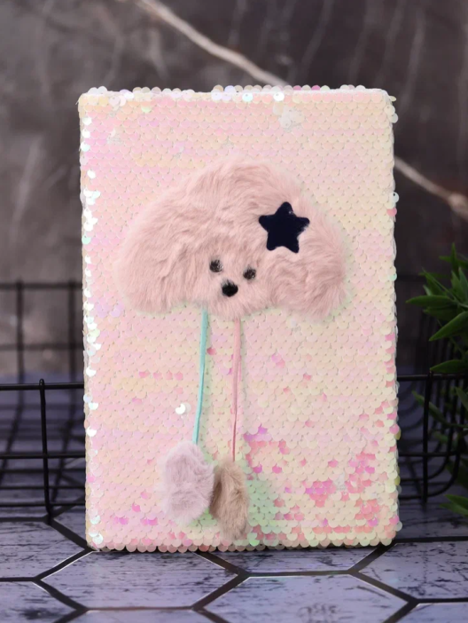 Блокнот плюшевый «Rainbow scales», mix, 21,5х14,5 см, плотность 80 гр. 