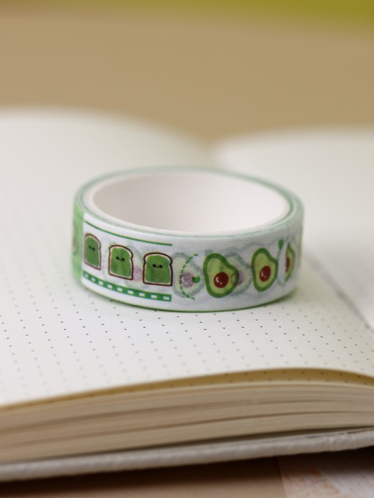 Декоративный скотч «Funny avocado», girl 