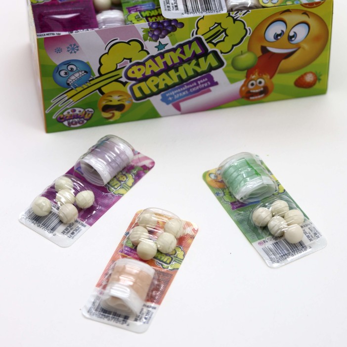 Мармеладный ролл с мягкими шариками «ФАНКИ-ПРАНКИ», 30 шт. 