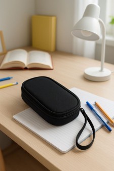 Пенал "Colors", black (19*10.5*2,5 см)