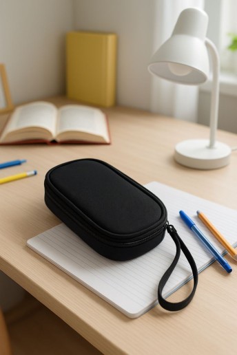 Пенал "Colors", black (19*10.5*2,5 см)