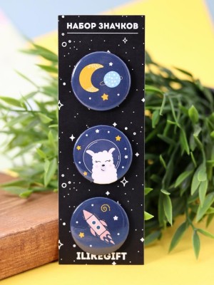 Набор значков Space Lama
