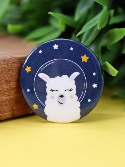 Набор значков 3 шт. iLikeGift Space Lama 