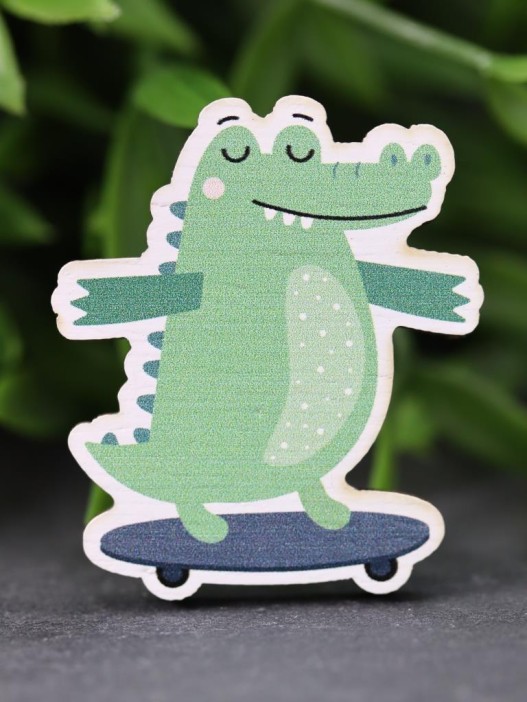 Значок Funny crocodile 