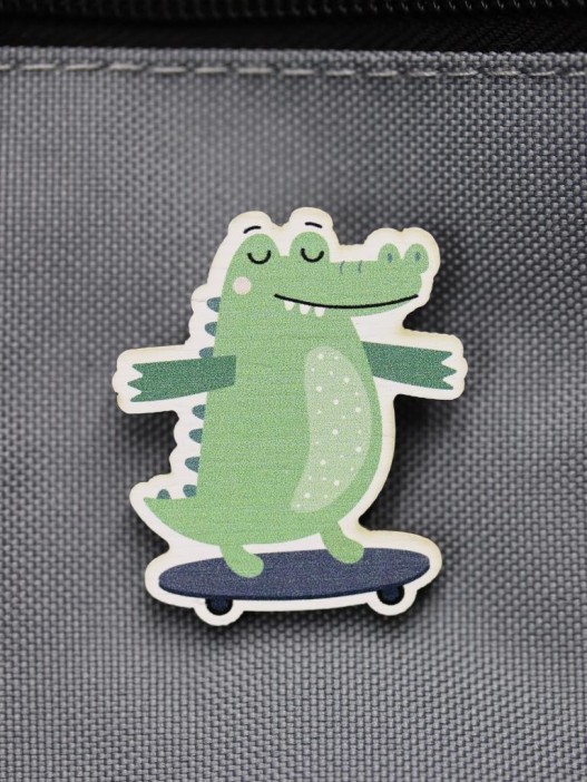 Значок Funny crocodile 