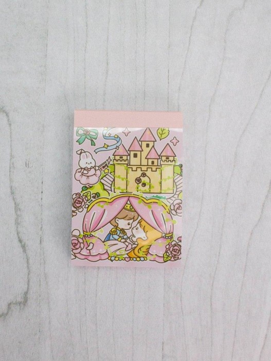 Блокнот отрывной для записей &quot;Lovely stories, castle&quot;, pink 