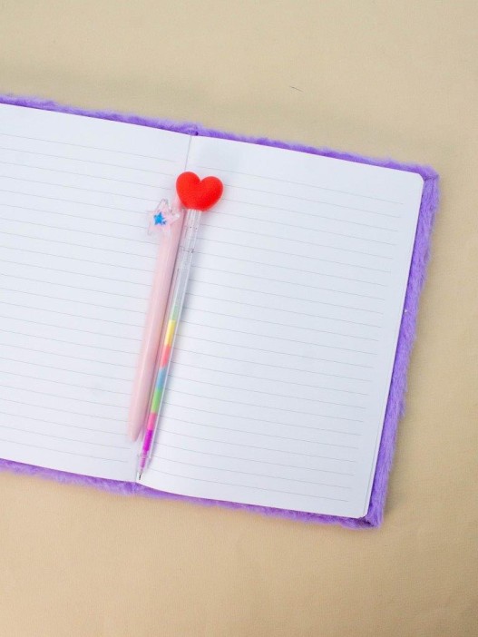 Блокнот плюшевый «Dreamy unicorn», purple, 21,5х15 см, плотность 70 гр. 