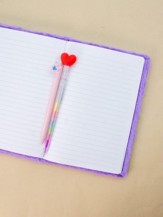 Блокнот плюшевый «Dreamy unicorn», purple, 21,5х15 см, плотность 70 гр. 