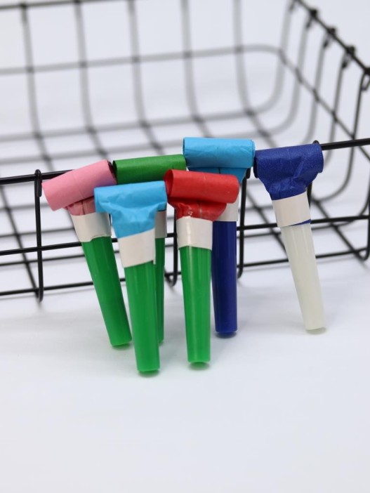 Дудка карнавальная 6 шт. &quot;Colorful sound&quot;, (62 мм) 