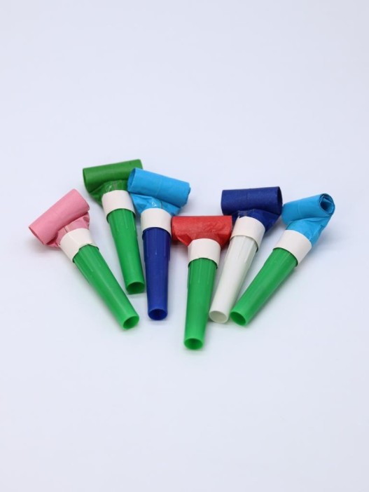 Дудка карнавальная 6 шт. &quot;Colorful sound&quot;, (62 мм) 