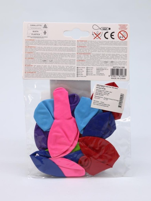 Набор воздушных шаров 10 шт. "Matt vibrant balloons", (25 см) 