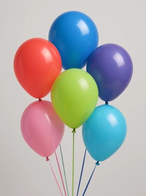 Набор воздушных шаров 10 шт. "Matt vibrant balloons", (25 см)