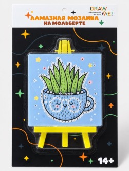 Алмазная мозаика на мольберте Draw Me "Растение",10х10 см