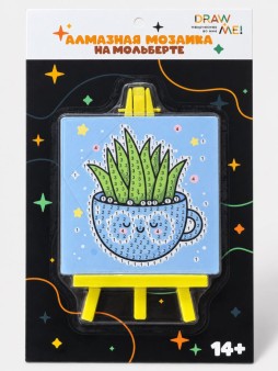 Алмазная мозаика на мольберте Draw Me "Растение",10х10 см