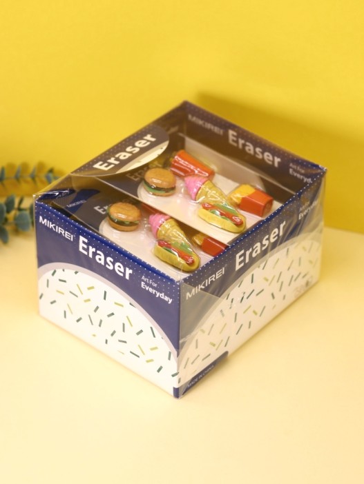 Ластики &quot;Fast food&quot;, шоу-бокс 12 шт. 