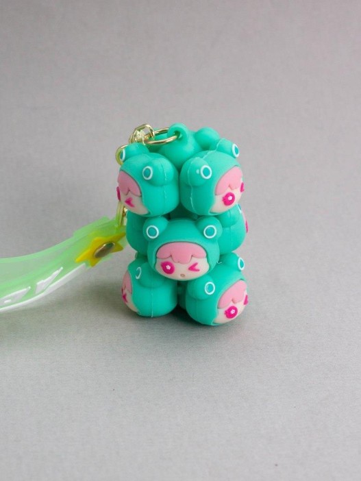 Брелок &quot;Frog family&quot;, green (6,5 см) 