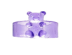 Кольцо акриловое GIRLY "Clear bear", purple 