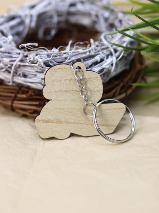 Брелок ECO из дерева &quot;Cappy new year! Business&quot; 