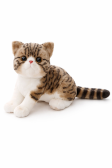 Мягкая игрушка "Tabby cat", brown (20х13см)