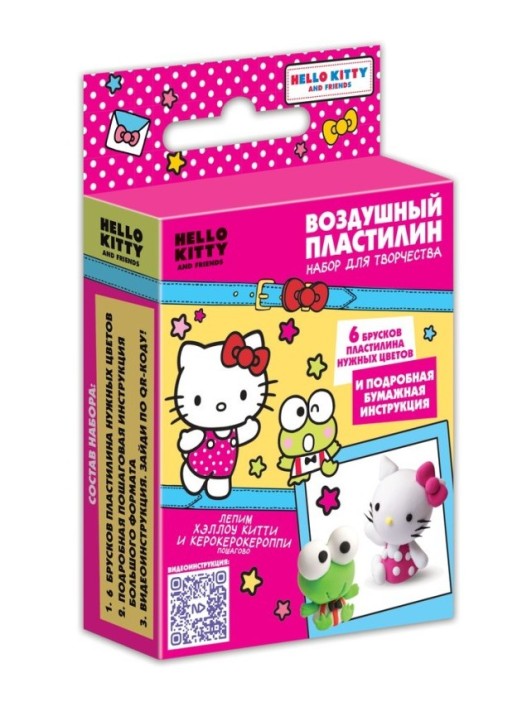 Воздушный пластилин. Набор для творчества. Хэллоу Китти. Хэллоу Китти и Керокерокероппи 