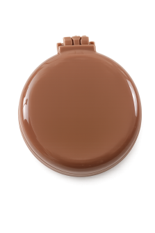 Расческа раскладная с зеркалом "Classic", коричневая