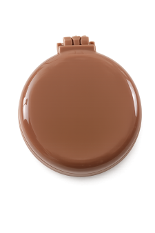 Расческа раскладная с зеркалом "Classic", коричневая