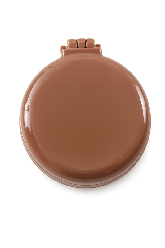 Расческа раскладная с зеркалом "Classic", коричневая 