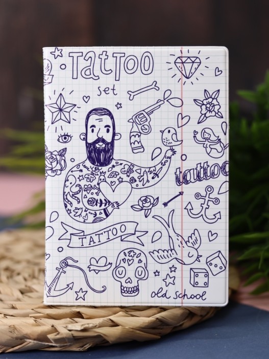 ОБЛОЖКА ДЛЯ ПАСПОРТА TATTOO, плотность 600 мкм 