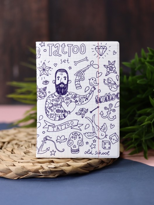 ОБЛОЖКА ДЛЯ ПАСПОРТА TATTOO, плотность 600 мкм 