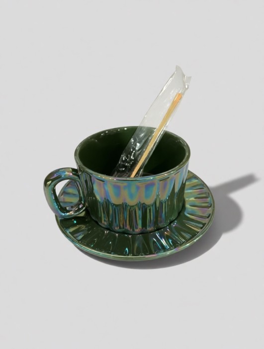 Кружка "Гламур", зеленая (260 мл) 