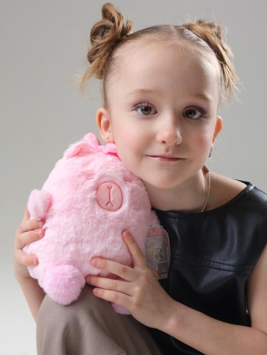 Мягкая игрушка &quot;Capy pink hair band&quot;, pink, 20 см 