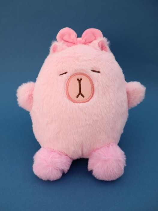 Мягкая игрушка &quot;Capy pink hair band&quot;, pink, 20 см 