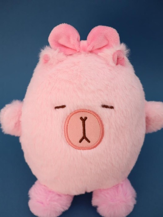 Мягкая игрушка &quot;Capy pink hair band&quot;, pink, 20 см 