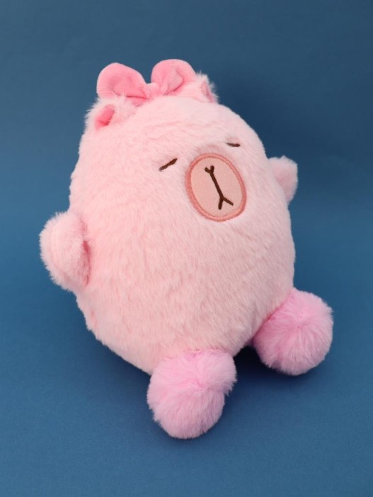 Мягкая игрушка &quot;Capy pink hair band&quot;, pink, 20 см 