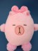 Мягкая игрушка (3+) "Капибара с розовой резинкой для волос", розовая, 20 см