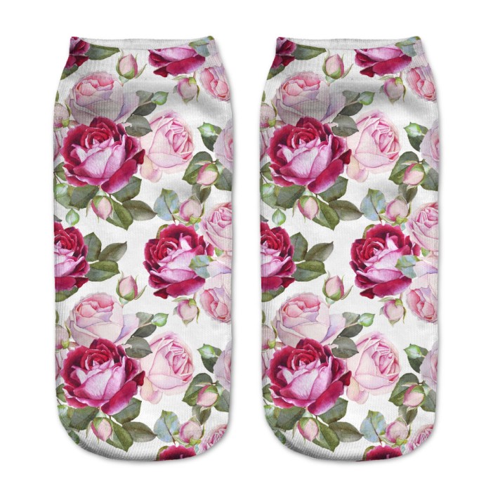 Носки &quot;Pink and red rosses&quot; 