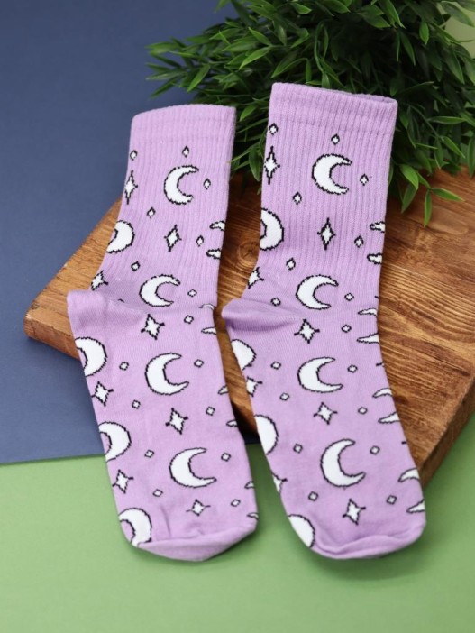 Носки женские "Moon", р. 35-40, сиреневый 