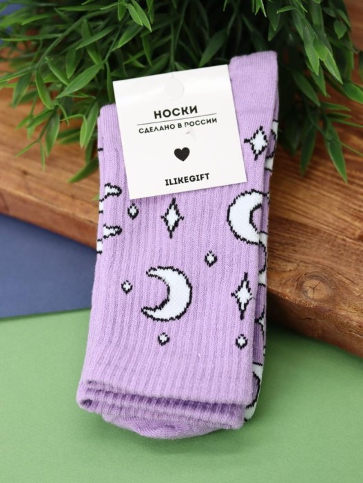Носки женские "Moon", р. 35-40, сиреневый 