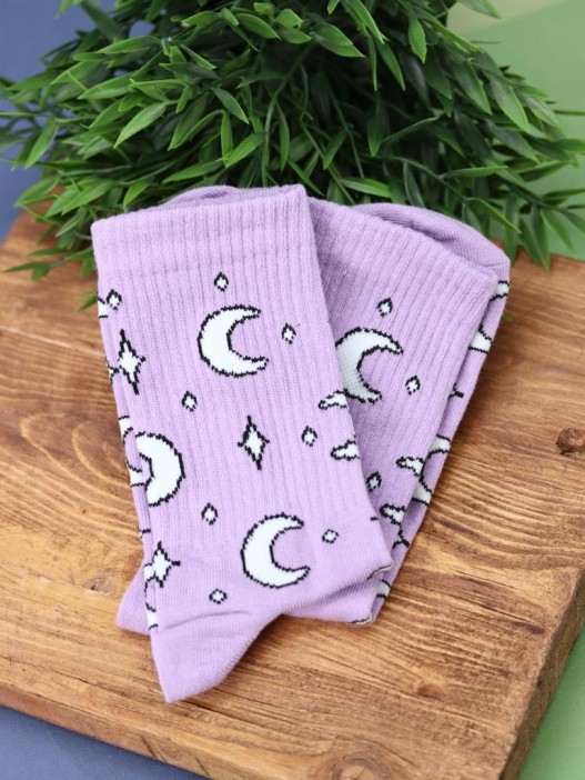 Носки женские "Moon", р. 35-40, сиреневый 