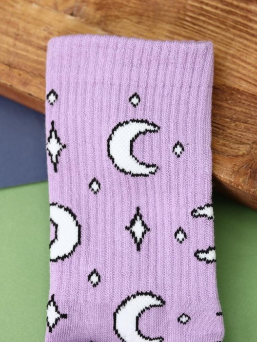 Носки женские "Moon", р. 35-40, сиреневый 