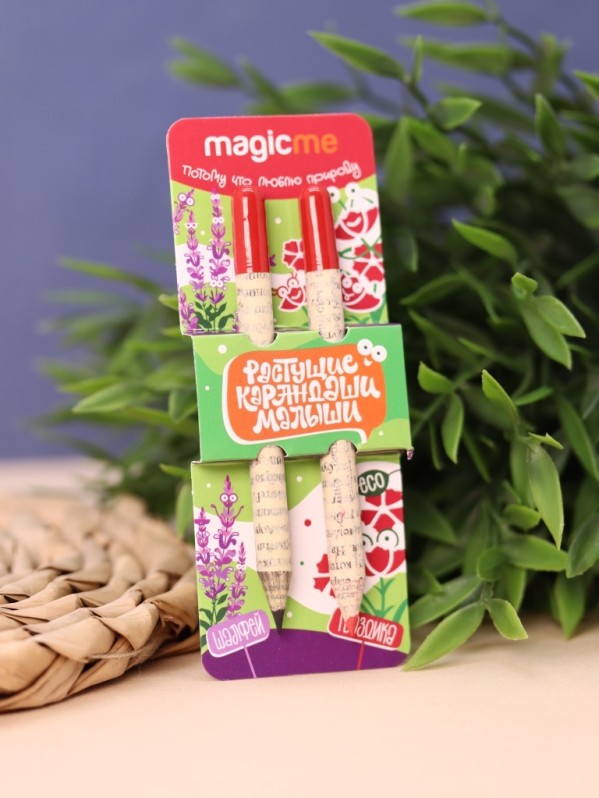 Набор растущих карандашей Magicme mini - Шалфей и Гвоздика (черный/красный)