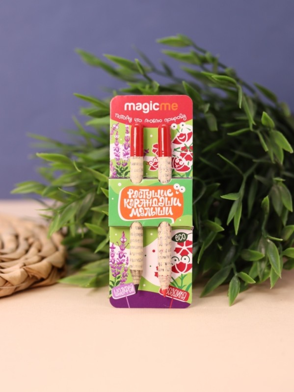 Набор растущих карандашей Magicme mini - Шалфей и Гвоздика (черный/красный)
