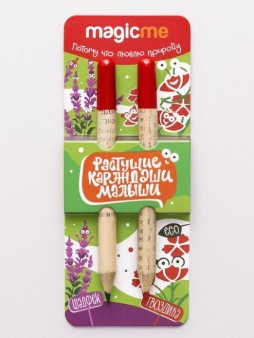 Набор растущих карандашей Magicme mini - Шалфей и Гвоздика (черный/красный)