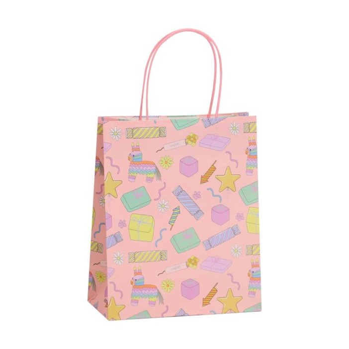 Пакет подарочный крафтовый «HB», piñata (21*25,5*10) 