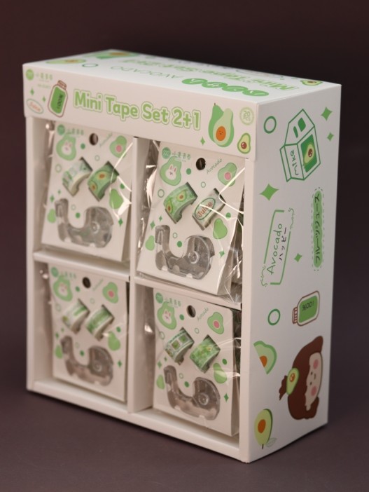 Набор декоративного скотча 2 шт. + диспенсер &quot;Avobunny&quot; (1.2см*3м) 